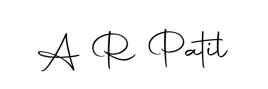 You should practise on your own different ways (Autography-DOLnW) to write your name (A R Patil) in signature. don't let someone else do it for you. A R Patil signature style 10 images and pictures png