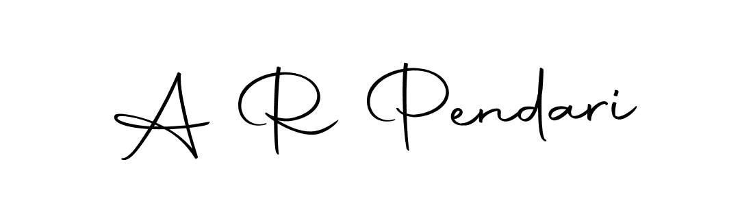 You should practise on your own different ways (Autography-DOLnW) to write your name (A R Pendari) in signature. don't let someone else do it for you. A R Pendari signature style 10 images and pictures png
