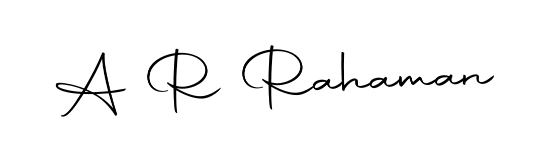 Make a beautiful signature design for name A R Rahaman. Use this online signature maker to create a handwritten signature for free. A R Rahaman signature style 10 images and pictures png