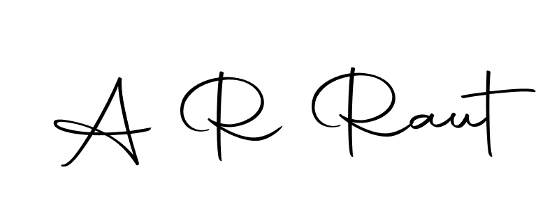 Create a beautiful signature design for name A R Raut. With this signature (Autography-DOLnW) fonts, you can make a handwritten signature for free. A R Raut signature style 10 images and pictures png