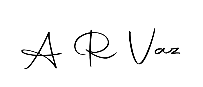 Make a beautiful signature design for name A R Vaz. With this signature (Autography-DOLnW) style, you can create a handwritten signature for free. A R Vaz signature style 10 images and pictures png