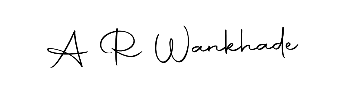 Also we have A R Wankhade name is the best signature style. Create professional handwritten signature collection using Autography-DOLnW autograph style. A R Wankhade signature style 10 images and pictures png