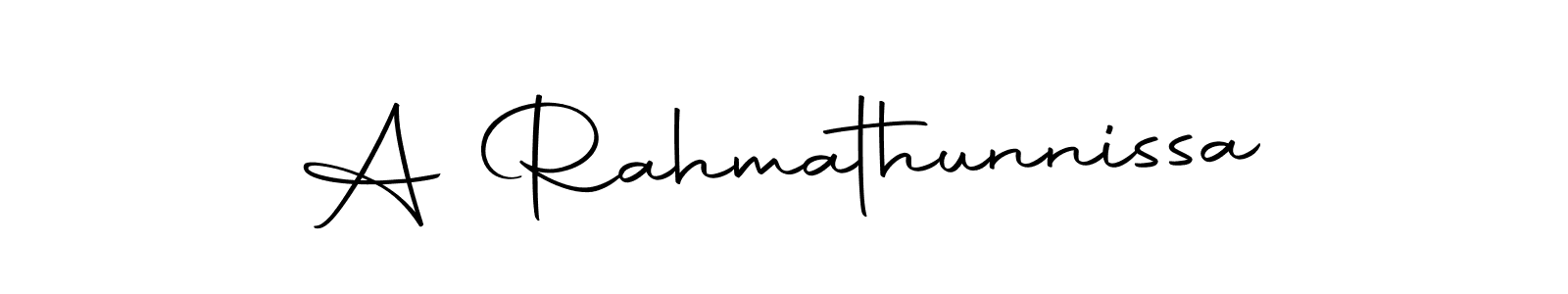 Make a short A Rahmathunnissa signature style. Manage your documents anywhere anytime using Autography-DOLnW. Create and add eSignatures, submit forms, share and send files easily. A Rahmathunnissa signature style 10 images and pictures png