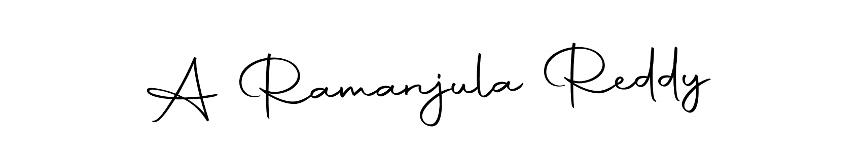 A Ramanjula Reddy stylish signature style. Best Handwritten Sign (Autography-DOLnW) for my name. Handwritten Signature Collection Ideas for my name A Ramanjula Reddy. A Ramanjula Reddy signature style 10 images and pictures png