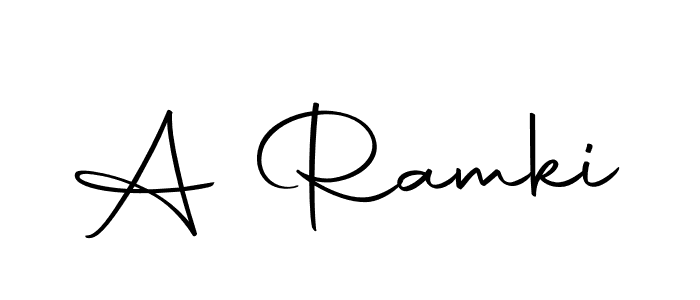 Design your own signature with our free online signature maker. With this signature software, you can create a handwritten (Autography-DOLnW) signature for name A Ramki. A Ramki signature style 10 images and pictures png