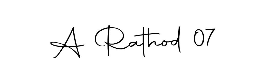 Make a beautiful signature design for name A Rathod 07. Use this online signature maker to create a handwritten signature for free. A Rathod 07 signature style 10 images and pictures png