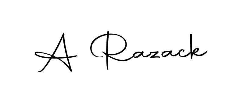 How to make A Razack signature? Autography-DOLnW is a professional autograph style. Create handwritten signature for A Razack name. A Razack signature style 10 images and pictures png