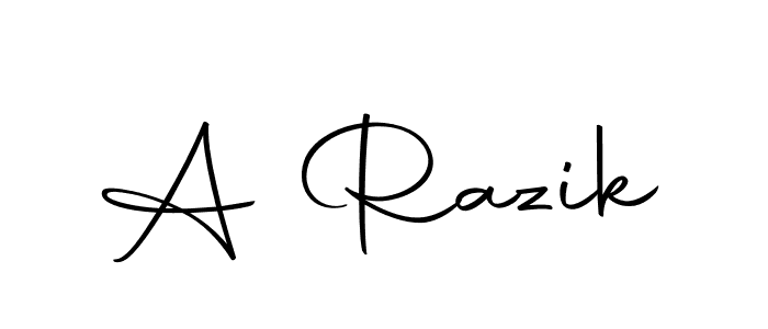 How to make A Razik name signature. Use Autography-DOLnW style for creating short signs online. This is the latest handwritten sign. A Razik signature style 10 images and pictures png