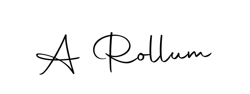 Design your own signature with our free online signature maker. With this signature software, you can create a handwritten (Autography-DOLnW) signature for name A Rollum. A Rollum signature style 10 images and pictures png