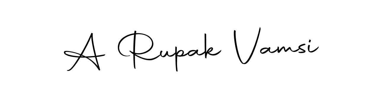 It looks lik you need a new signature style for name A Rupak Vamsi. Design unique handwritten (Autography-DOLnW) signature with our free signature maker in just a few clicks. A Rupak Vamsi signature style 10 images and pictures png