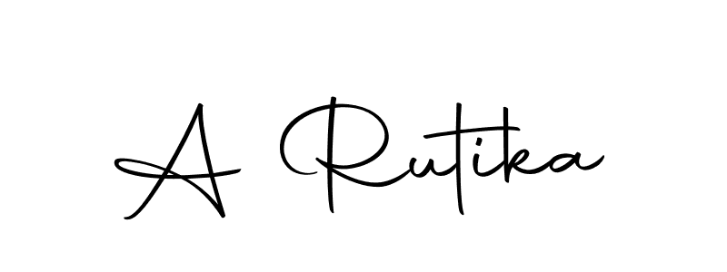 Here are the top 10 professional signature styles for the name A Rutika. These are the best autograph styles you can use for your name. A Rutika signature style 10 images and pictures png