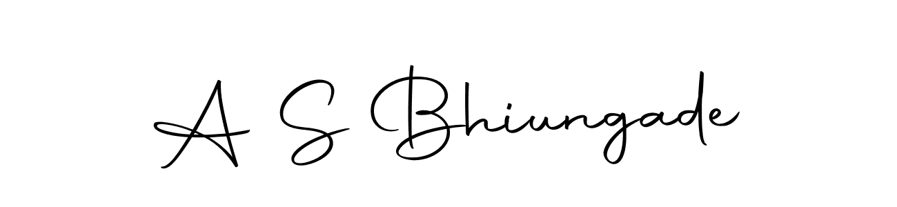 Use a signature maker to create a handwritten signature online. With this signature software, you can design (Autography-DOLnW) your own signature for name A S Bhiungade. A S Bhiungade signature style 10 images and pictures png