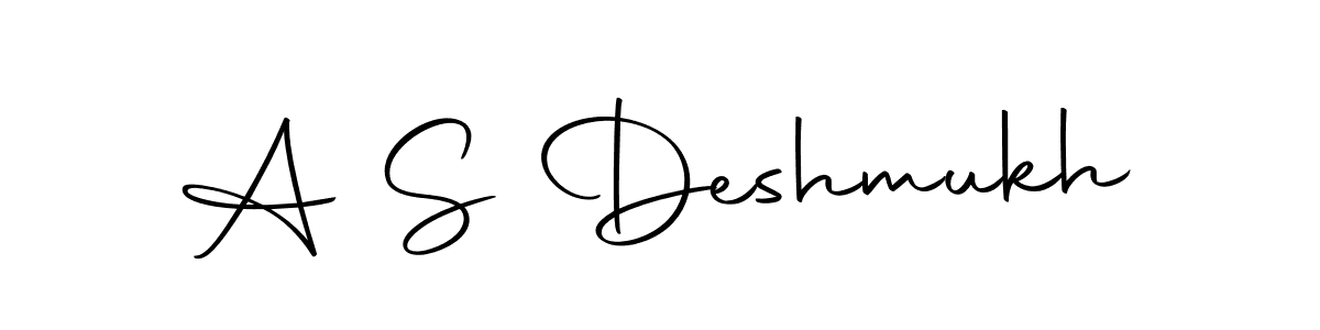 Also we have A S Deshmukh name is the best signature style. Create professional handwritten signature collection using Autography-DOLnW autograph style. A S Deshmukh signature style 10 images and pictures png