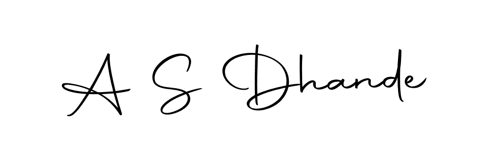 Make a short A S Dhande signature style. Manage your documents anywhere anytime using Autography-DOLnW. Create and add eSignatures, submit forms, share and send files easily. A S Dhande signature style 10 images and pictures png