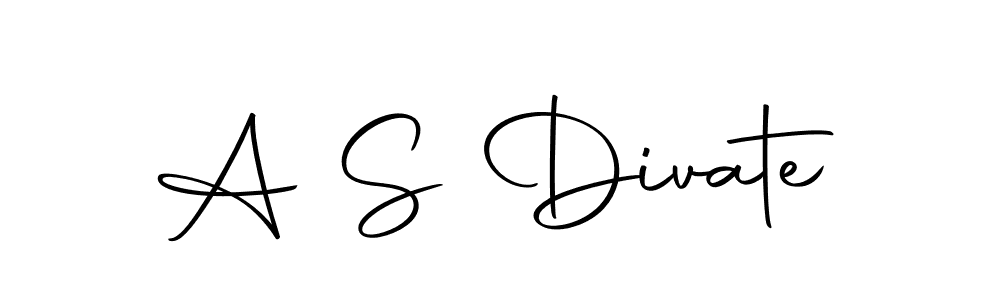 How to make A S Divate signature? Autography-DOLnW is a professional autograph style. Create handwritten signature for A S Divate name. A S Divate signature style 10 images and pictures png
