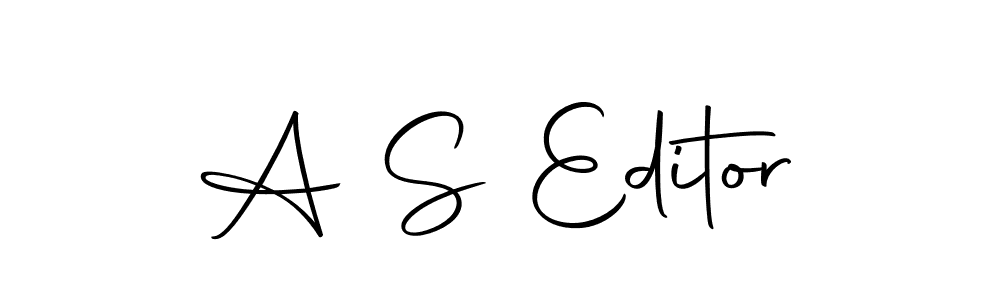 Design your own signature with our free online signature maker. With this signature software, you can create a handwritten (Autography-DOLnW) signature for name A S Editor. A S Editor signature style 10 images and pictures png