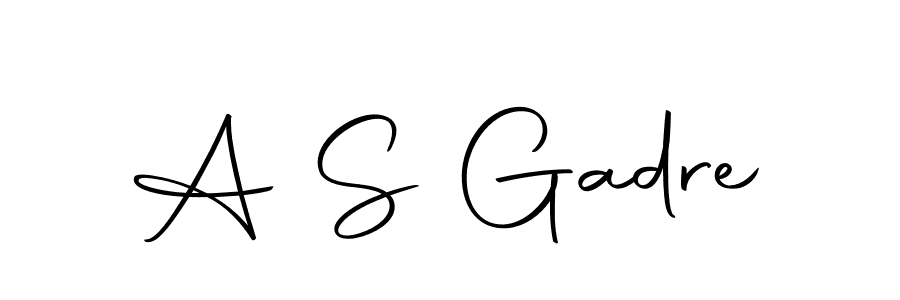 You can use this online signature creator to create a handwritten signature for the name A S Gadre. This is the best online autograph maker. A S Gadre signature style 10 images and pictures png