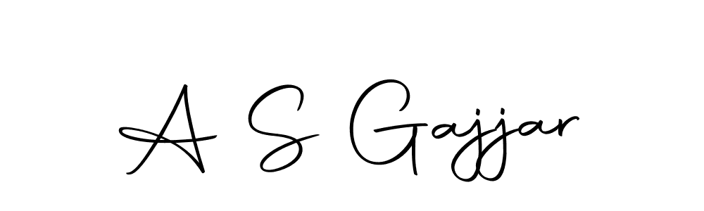 Use a signature maker to create a handwritten signature online. With this signature software, you can design (Autography-DOLnW) your own signature for name A S Gajjar. A S Gajjar signature style 10 images and pictures png