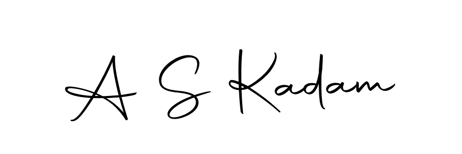 You can use this online signature creator to create a handwritten signature for the name A S Kadam. This is the best online autograph maker. A S Kadam signature style 10 images and pictures png