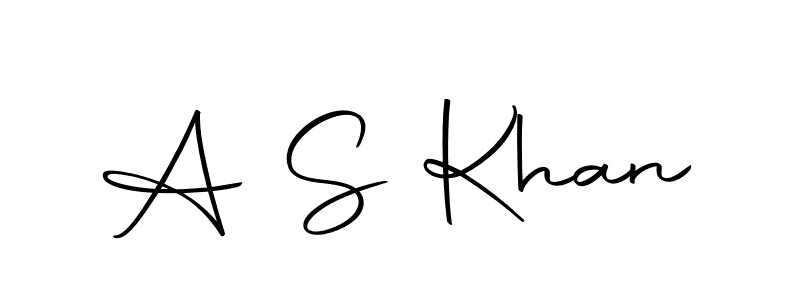 Create a beautiful signature design for name A S Khan. With this signature (Autography-DOLnW) fonts, you can make a handwritten signature for free. A S Khan signature style 10 images and pictures png