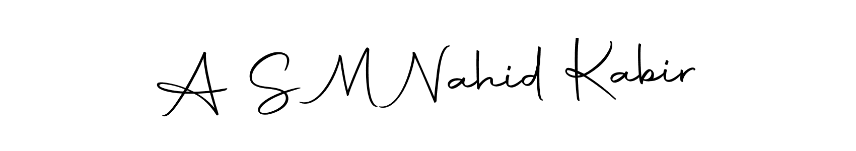 Make a beautiful signature design for name A S M Nahid Kabir. Use this online signature maker to create a handwritten signature for free. A S M Nahid Kabir signature style 10 images and pictures png