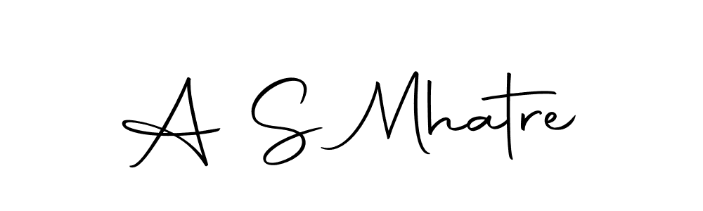 Also we have A S Mhatre name is the best signature style. Create professional handwritten signature collection using Autography-DOLnW autograph style. A S Mhatre signature style 10 images and pictures png