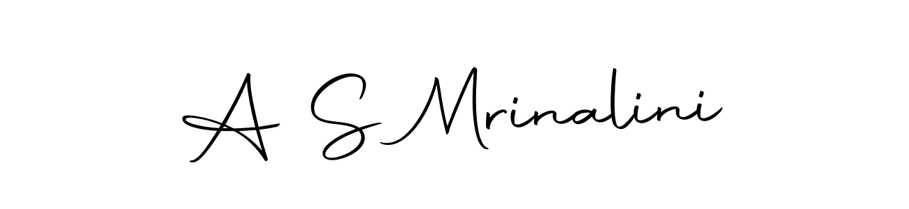 Make a beautiful signature design for name A S Mrinalini. Use this online signature maker to create a handwritten signature for free. A S Mrinalini signature style 10 images and pictures png