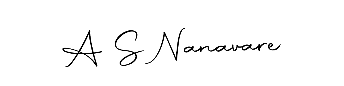 Make a beautiful signature design for name A S Nanavare. Use this online signature maker to create a handwritten signature for free. A S Nanavare signature style 10 images and pictures png