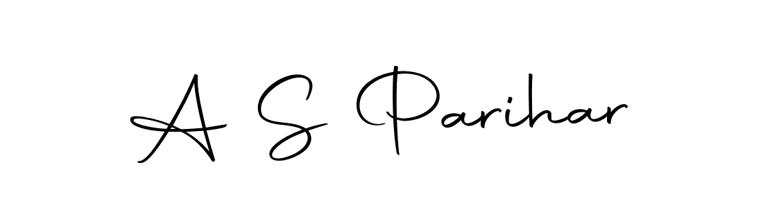 Create a beautiful signature design for name A S Parihar. With this signature (Autography-DOLnW) fonts, you can make a handwritten signature for free. A S Parihar signature style 10 images and pictures png