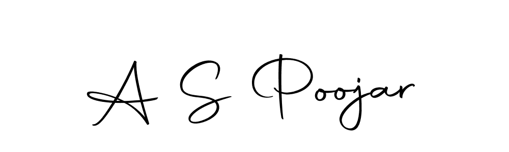 How to Draw A S Poojar signature style? Autography-DOLnW is a latest design signature styles for name A S Poojar. A S Poojar signature style 10 images and pictures png