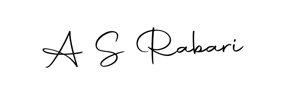 Use a signature maker to create a handwritten signature online. With this signature software, you can design (Autography-DOLnW) your own signature for name A S Rabari. A S Rabari signature style 10 images and pictures png