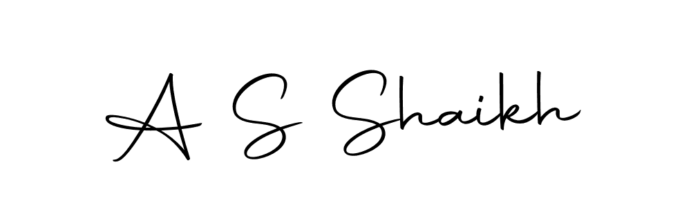 Create a beautiful signature design for name A S Shaikh. With this signature (Autography-DOLnW) fonts, you can make a handwritten signature for free. A S Shaikh signature style 10 images and pictures png