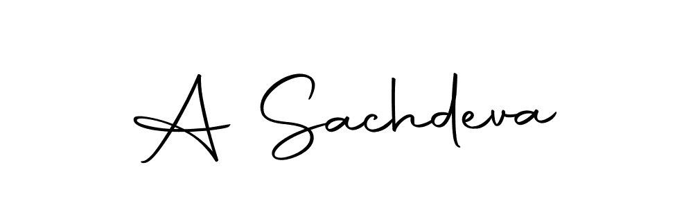 Similarly Autography-DOLnW is the best handwritten signature design. Signature creator online .You can use it as an online autograph creator for name A Sachdeva. A Sachdeva signature style 10 images and pictures png