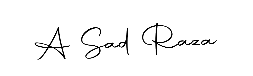 The best way (Autography-DOLnW) to make a short signature is to pick only two or three words in your name. The name A Sad Raza include a total of six letters. For converting this name. A Sad Raza signature style 10 images and pictures png