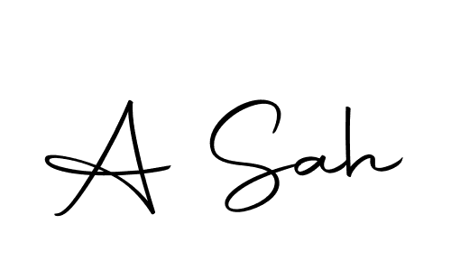 Also we have A Sah name is the best signature style. Create professional handwritten signature collection using Autography-DOLnW autograph style. A Sah signature style 10 images and pictures png