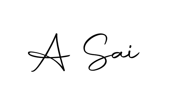 Make a beautiful signature design for name A Sai . With this signature (Autography-DOLnW) style, you can create a handwritten signature for free. A Sai  signature style 10 images and pictures png