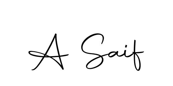 Create a beautiful signature design for name A Saif. With this signature (Autography-DOLnW) fonts, you can make a handwritten signature for free. A Saif signature style 10 images and pictures png