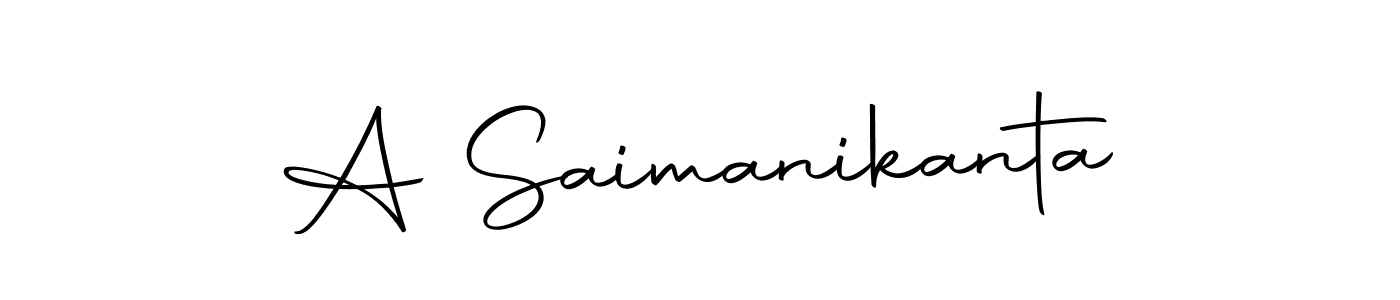 You should practise on your own different ways (Autography-DOLnW) to write your name (A Saimanikanta) in signature. don't let someone else do it for you. A Saimanikanta signature style 10 images and pictures png