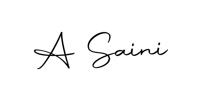 How to make A Saini signature? Autography-DOLnW is a professional autograph style. Create handwritten signature for A Saini name. A Saini signature style 10 images and pictures png