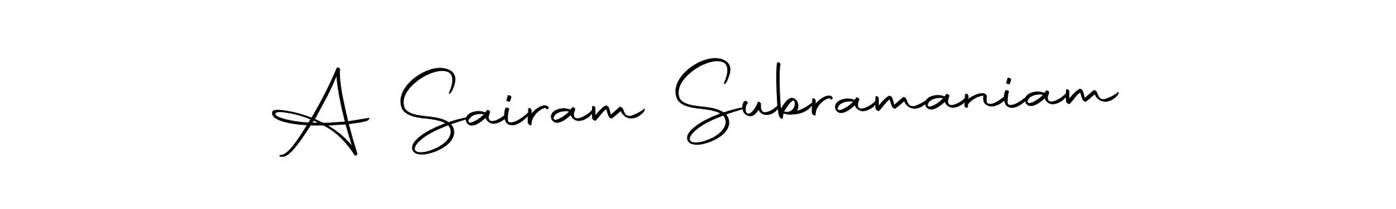 This is the best signature style for the A Sairam Subramaniam name. Also you like these signature font (Autography-DOLnW). Mix name signature. A Sairam Subramaniam signature style 10 images and pictures png