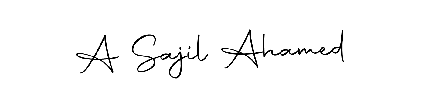 This is the best signature style for the A Sajil Ahamed name. Also you like these signature font (Autography-DOLnW). Mix name signature. A Sajil Ahamed signature style 10 images and pictures png