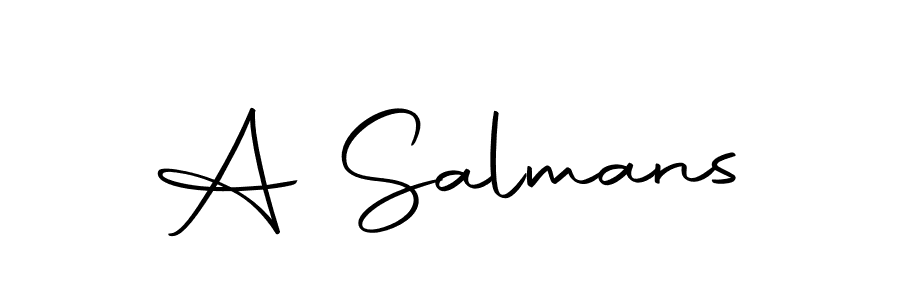 if you are searching for the best signature style for your name A Salmans. so please give up your signature search. here we have designed multiple signature styles  using Autography-DOLnW. A Salmans signature style 10 images and pictures png