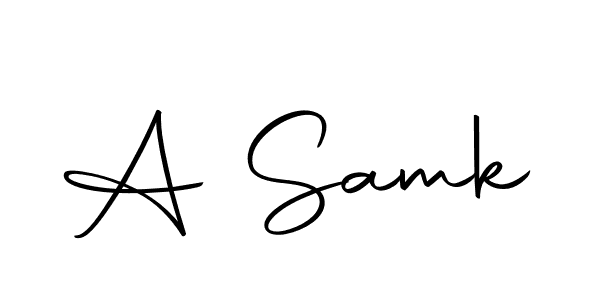 This is the best signature style for the A Samk name. Also you like these signature font (Autography-DOLnW). Mix name signature. A Samk signature style 10 images and pictures png