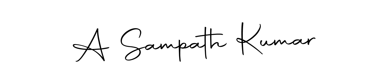 Similarly Autography-DOLnW is the best handwritten signature design. Signature creator online .You can use it as an online autograph creator for name A Sampath Kumar. A Sampath Kumar signature style 10 images and pictures png