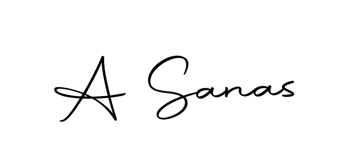 The best way (Autography-DOLnW) to make a short signature is to pick only two or three words in your name. The name A Sanas include a total of six letters. For converting this name. A Sanas signature style 10 images and pictures png