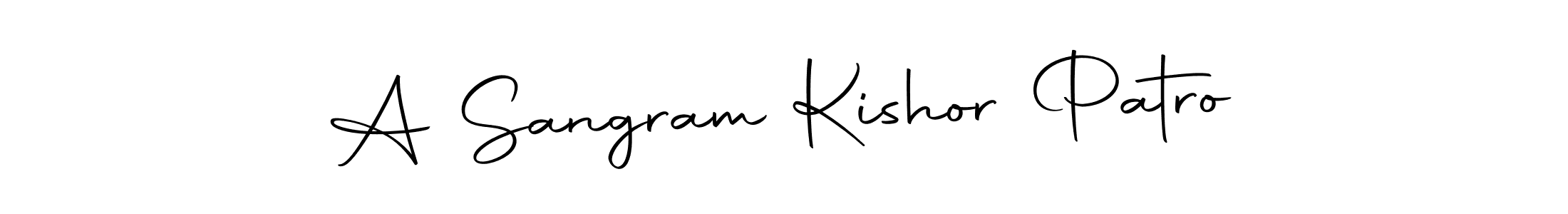 You should practise on your own different ways (Autography-DOLnW) to write your name (A Sangram Kishor Patro) in signature. don't let someone else do it for you. A Sangram Kishor Patro signature style 10 images and pictures png