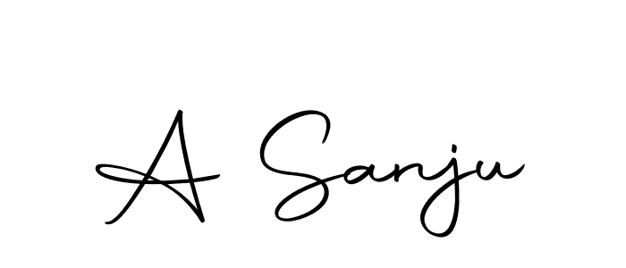 You should practise on your own different ways (Autography-DOLnW) to write your name (A Sanju) in signature. don't let someone else do it for you. A Sanju signature style 10 images and pictures png