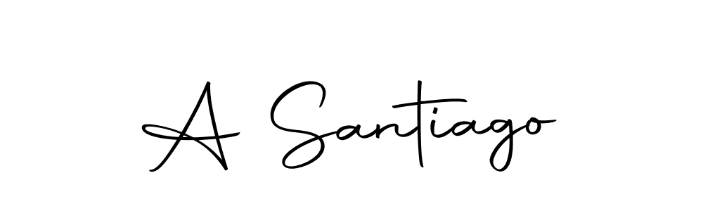 Also we have A Santiago name is the best signature style. Create professional handwritten signature collection using Autography-DOLnW autograph style. A Santiago signature style 10 images and pictures png