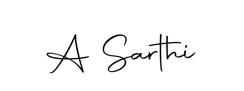 Design your own signature with our free online signature maker. With this signature software, you can create a handwritten (Autography-DOLnW) signature for name A Sarthi. A Sarthi signature style 10 images and pictures png