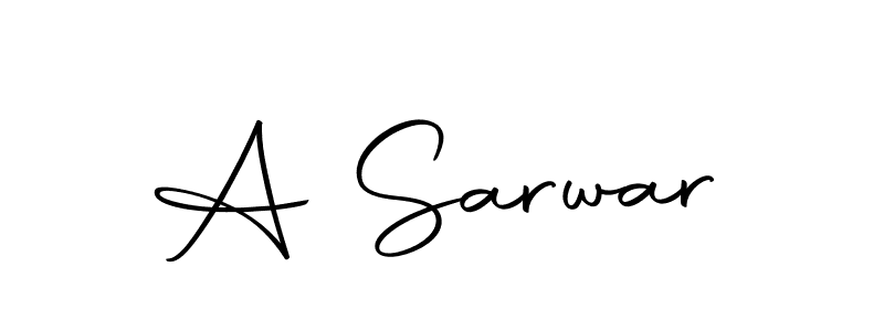 Use a signature maker to create a handwritten signature online. With this signature software, you can design (Autography-DOLnW) your own signature for name A Sarwar. A Sarwar signature style 10 images and pictures png